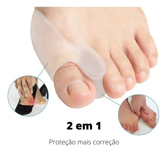 Separador de Dedos Ortopédico com Órtese em Gel Maculino e Feminino