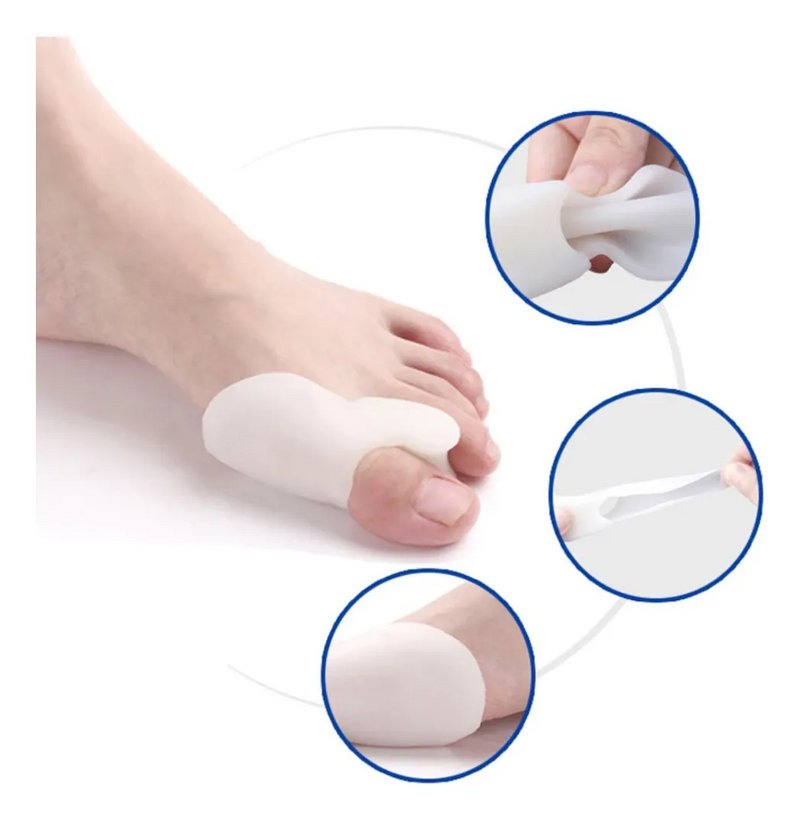 Separador de Dedos Ortopédico com Órtese em Gel Maculino e Feminino